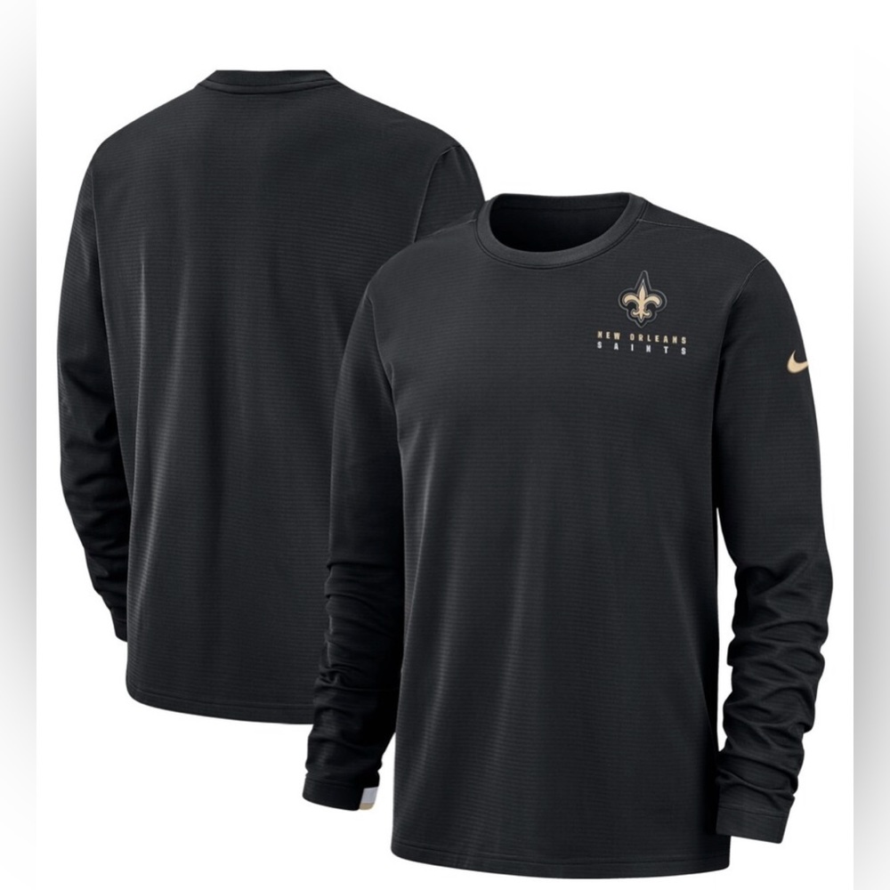 Men's NWT Nike Black New Orleans Saints Pullover Sweatshirt Size XL